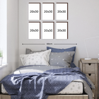 Kit 6 Quadros Decorativos Heróis Marvel 20x30cm