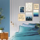 Kit 6 Quadros Decorativos Modernos Com Frases E Degradê De To