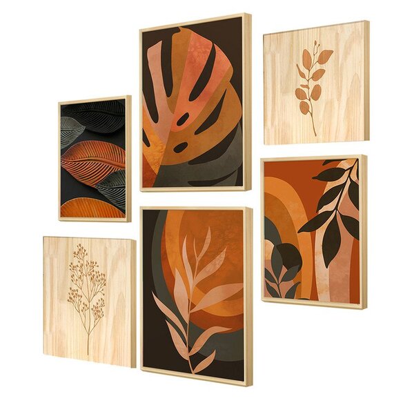 Kit 6 Quadros Decorativos Para Cozinha Salas Com Moldura Caix