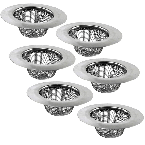 Kit 6 Ralo Ralinho Para Pia Cozinha Inox Borda 1.1/4 72mm