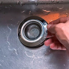 Kit 6 Ralo Ralinho Para Pia Cozinha Inox Borda 3.1/2 90mm