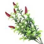 Kit 6 Ramos Decoração Arranjo Pimenta Artificial 5 Galhos 36cm