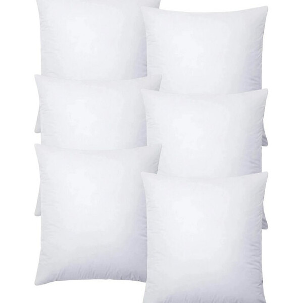 Kit 6 Refil Enchimentos De Almofada 55x55 Fibra Siliconizada