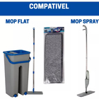 Kit 6 Refil Mop Flat Limpeza Geral
