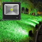 Kit 6 Refletores Led Holofote Externo Jardim Muro 20w Verde