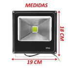 Kit 6 Refletores Led Holofote Externo Jardim Muro 20w Verde