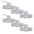 Kit 6 Registro Esfera Engate Rosca Externa Pvc 1/2'' Estrela