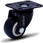 Kit 6 Rodízio Linha Black Placa 2" 50mm 4 Com Freio 2 Sem Fre