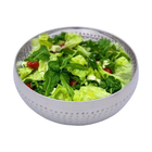Kit 6 Saladeiras Tigela Bowl Inox Martelado 18 E 25cm