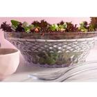 Kit 6 Saladeiras Tigela Redonda 3,3l Crippa Transparente Plás