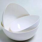 Kit 6 Saladeiras Triangulares 2,5l Tigela De Plástico Branca