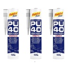 Kit 6 Selante De Poliuretano Pu40 400gr Mundial Prime Preto
