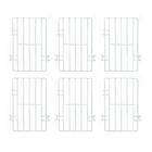 Kit - 6 Separadores Cesto Nextgen Branco - Metalfrio