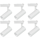 Kit 6 Spot Led Mr16 Para Trilho Eletrificado Branco 110/220v