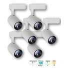 Kit 6 Spot Para Trilho Eletrificado Branco Led 7w 3000k Luz Q