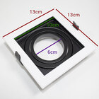 kit 6 Spot Recuado Embutir Bella Iluminação Conecta Preto e B