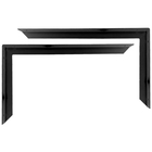 Kit 6 Suporte Mão Francesa Cantoneira 40cm Preto