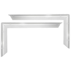 Kit 6 Suporte Mão Francesa Reforçada 40cm Branca