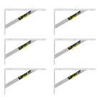 Kit 6 Suportes Prateleira, Mão Francesa, Cantoneira 50cm Bran