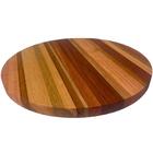 Kit 6 Tábuas Servir Pizza Em Madeira 35cm Petiscos Frios Rest