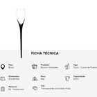 Kit 6 Taças Beach 210ml Preta Boccatti Espumante Na Areia