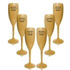 Kit 6 Taças Champagne Douradas Personalizadas Seja Como For...