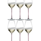 Kit 6 Taças De Champagne Fatto A Mano Haste Colorida Riedel R