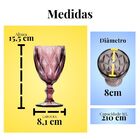 Kit 6 Taças De Vinho De Vidro - Conjunto Marsala