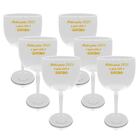 Kit 6 Taças Gin Brancas Personalizadas Metas Para 2021