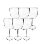 Kit 6 Taças Gin Transparentes De Acrílico