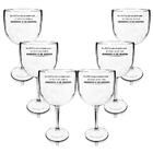 Kit 6 Taças Gin Transparentes Personalizadas Vou Beber O Mesmo