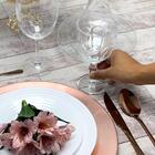 Kit 6 Taças Suco Água Chá Vidro Faces Transparente 300ml