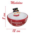 Kit 6 Tigelas Cerâmica Natal Bowl Natalino Boneco De Neve 200