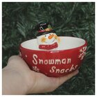 Kit 6 Tigelas Cerâmica Natal Bowl Natalino Boneco De Neve 200