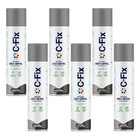Kit 6 Tintas Spray Cinza Claro Uso Geral Inte/ext 400ml Cfix