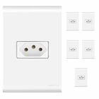 Kit 6 Tomada 20a Amperes Tramontina Linha Liz Com Espelho 4x2