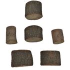 Kit 6 Toquinhos De Madeira Rústica Arte E Decor. Veja Descr.