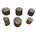 Kit 6 Toquinhos De Madeira Rústica Arte E Decor. Veja Descr.