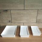 Kit 6 Travessa Retangular 2,2l Branca Servir A Mesa Salada So