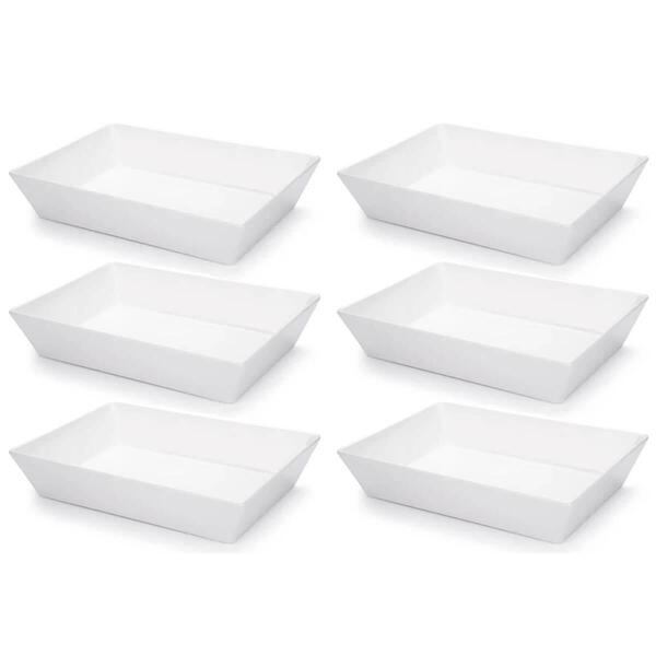 Kit 6 Travessas Brancas 4l Melamina Profissional Haus Concept ...