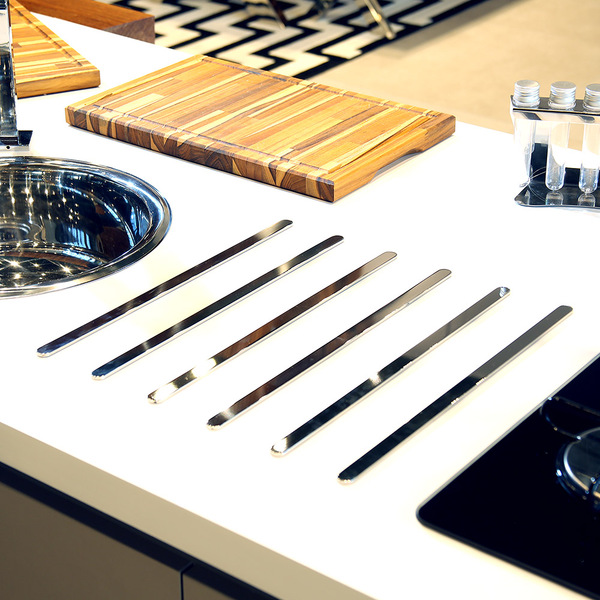 Kit 6 Un Barra De Apoio Utensílios Pia/cozinha-50 Cm Inox Pol