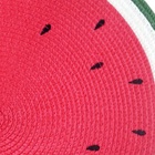 Kit 6 Un Jogo Lugar Americano Redondo Melancia 38cm Feito À M