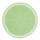 Kit 6 Un Jogo Lugar Americano Redondo Verde 38cm Feito À Mão