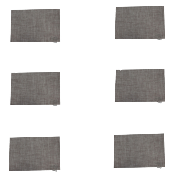 Kit 6 Un Jogo Lugar Americano Retangular Bege 45 (l) X 30 (a)