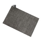 Kit 6 un Jogo Lugar Americano Retangular Cinza 45 (l) X 30 (a