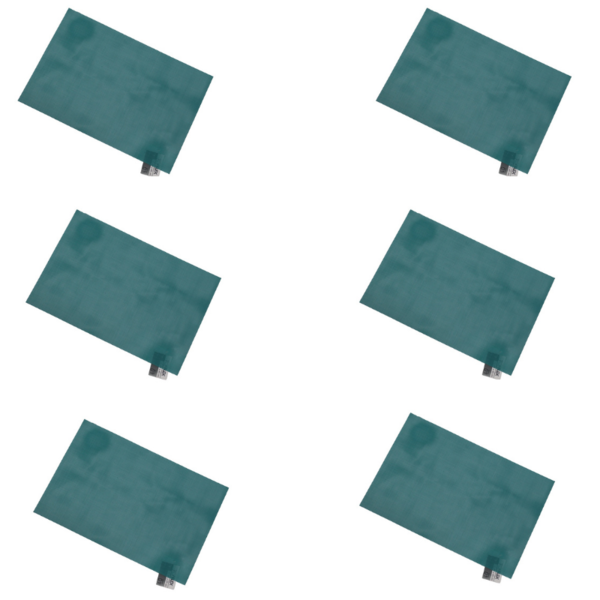 Kit 6 Un Jogo Lugar Americano Retangular Verde Tiffany 45 (l)