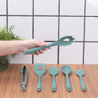 Kit 6 Utensílios De Cozinha De Silicone Completo Multiuso - O