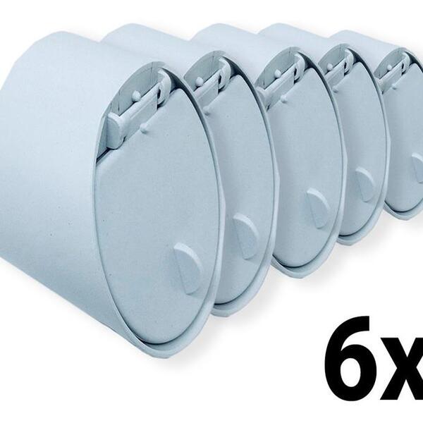 Kit 6 Válvula De Retenção Anti-rato Para Canos Pvc 3''