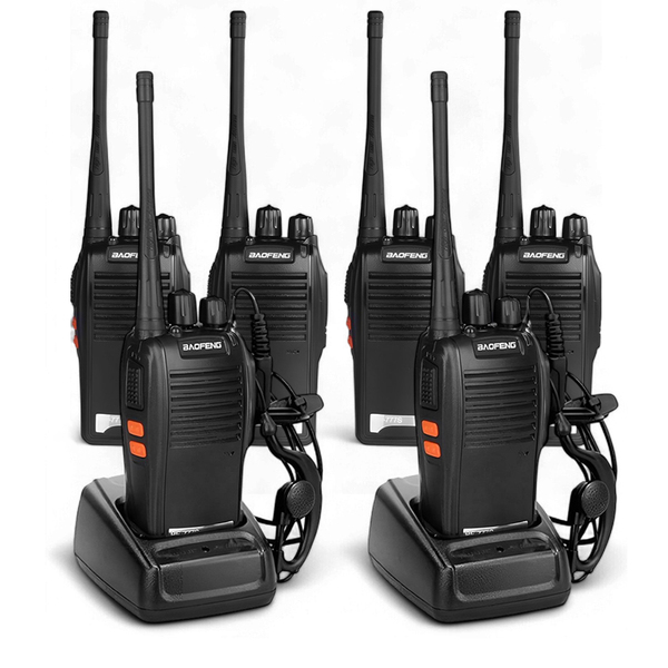 Kit 6 Walkie Talkies Baofeng Bf-777s 16 Canais Alcance 12km