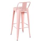 Kit - 6 X Banquetas Altas Iron Tolix Com Encosto - Industrial